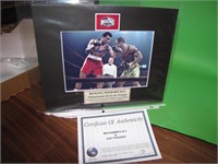 Muhammad Ali & Joe Frazier Signed Photo Matted