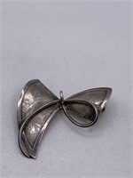 SILVER BROOCH-NOT MARKED BUT SCRATCHES SILVER