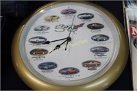 50 YEARS OF CORVETTES WALL CLOCK - REV SOUND