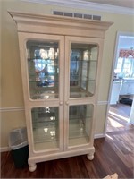 Lighted Glass shelf cabinet - 39” w x 80” T
