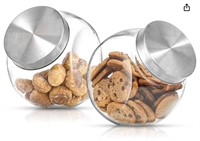 JoyJolt All-Sides Cookie Jar. Set of 2 Cookie Jars