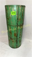 Green wood umbrella stand