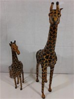 2 girafes artisanales