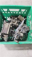 Crate of Carburetors