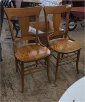 vintage wooden dining chairs