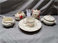 VTG Shawnee Creamer & Sugar Set, Cunningham &