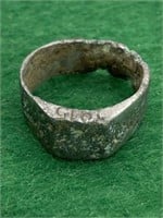 WWI GERMAN/HUNGARIAN SOLDIERS RING (INSCRIBED -