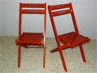 PAIR LH SHOWS FOLDING CHAIRS