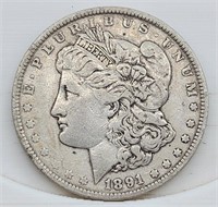 1891-P Morgan Silver Dollar - VF