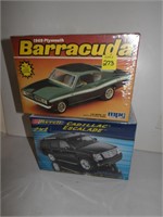 '69 Baracuda &  Cadillac Escalade Model kits