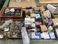 Large lot of hardware, new and used parts.