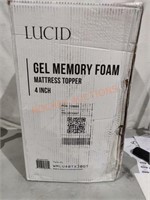 Lucid Gel Memory Foam Mattress Topper