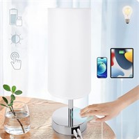 Bedside Lamp with USB - 3-Way Dimmable