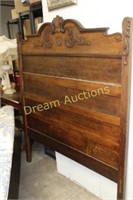 Vintage Wooden Headboard 53W x 64H