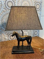 Horse Figurine Table Top Lamp