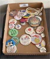 Flat of Button Collectibles