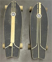 (2) Oxelo Skateboards Original Fishtail Cruiser