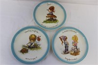 Trio of Vintage Gigi Collectible Plates