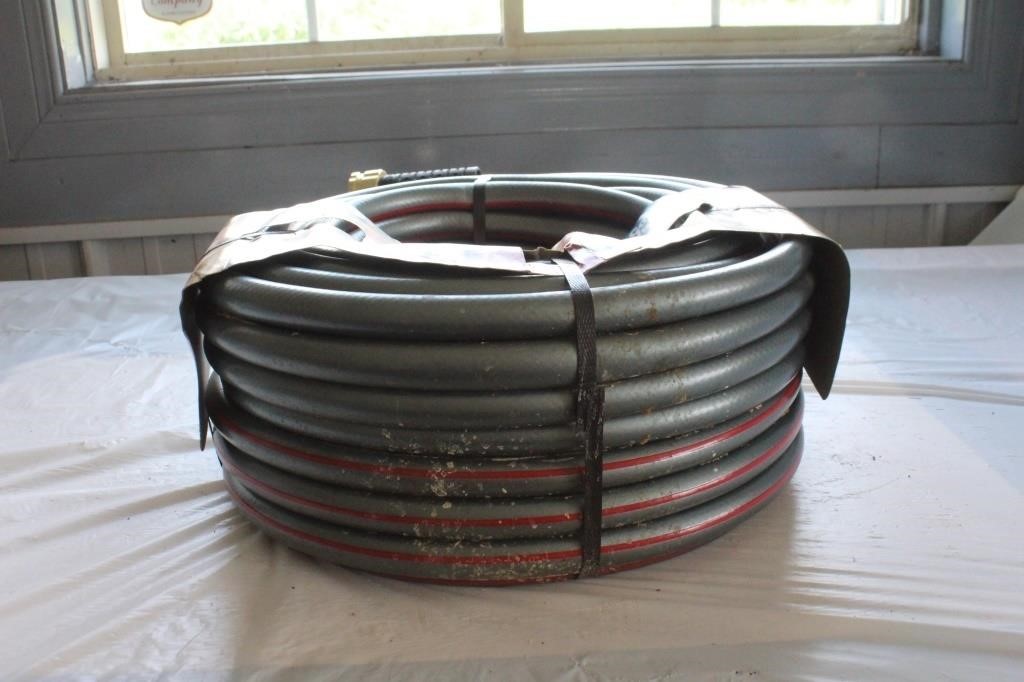 Waterworks contractor grade, two 50' hoses, new