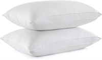 2 Pk Goose Feather Down Sleeping Queen Pillows