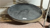 (7) Large Oval Serving Trays