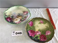 GERMANY AND FRANCE HANDPAINTED PLATTERS