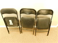 3 Fold Up Chairs