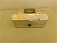 Metal Tackle Box With Tackle