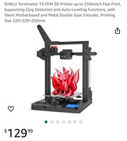 3D Printer (Open Box, Untested)