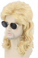 Lemarnia Men or Women Wigs 80s Mullet Wig Dirty