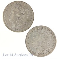 1891-O & 1892-O Silver Morgan Dollars (2)