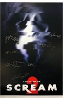 Scream 2 Poster Wes Craven Autograph