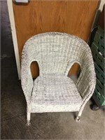 White Wicker Chair