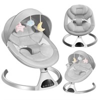 28D x 24W x 27.5H  HARPPA Electric Baby Swing for