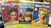 (3) 1950's Motion Picture Magazines