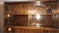 Solid handmade wooden bookshelf - 3 compartments