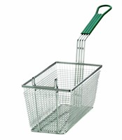 Tablecraft Rectangular Fry Basket with Green