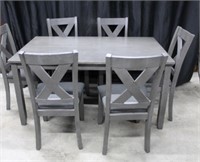 VERY NICE TABLE AND 6 CHAIRS