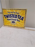 Twisted Tea metal advertising sign