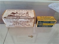 Vintage Indian buck lure, Win. auto 22 cartridges