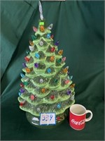 24" Ceramic Christmas Tree (Battery Operated)