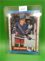 1989 - 1990 O P C Brian Leetch, Rookie Card
