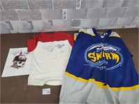 Signed shirt and Signed jersey