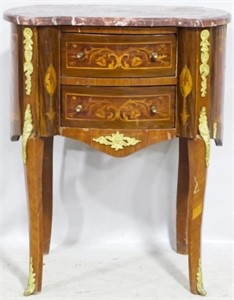 French Marquetry Inlaid Stand