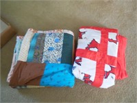 (2) Hand Sewn Quilts