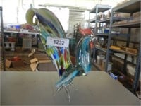 Vintage End of Day Blown Glass Rooster