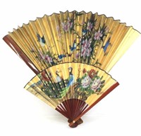 (2) Asian Style Wall Decor Fans