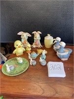 Easter decorations mini Easter tea set