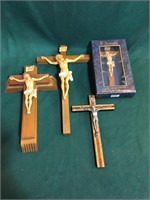 Crucifixes.