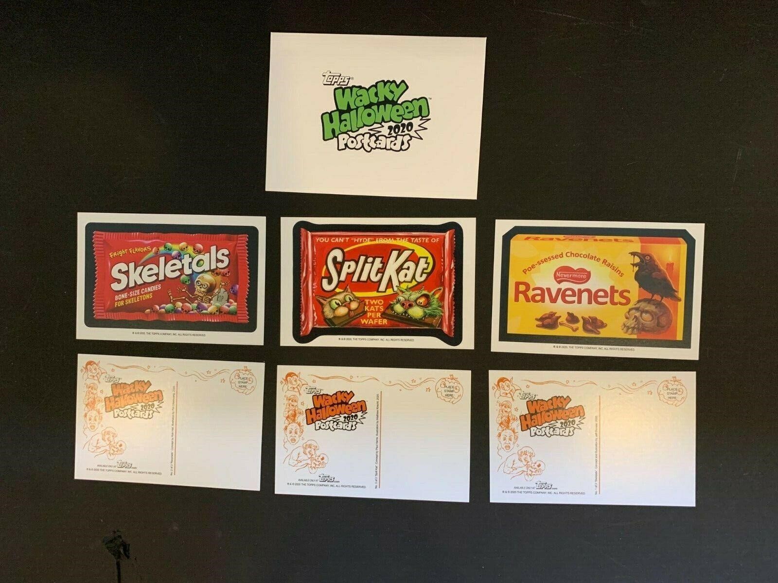 2020 Topps Wacky Packages Halloween 4x6 Postcards